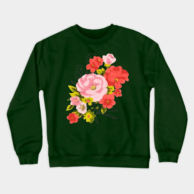 Spring Bouquet Crewneck Sweatshirt by ShubShank